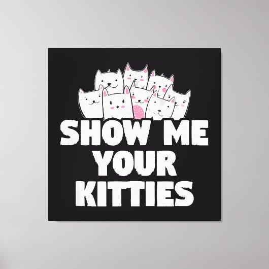 Toile Chat Montre-moi tes chatons (Recto)