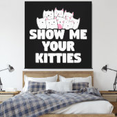 Toile Chat Montre-moi tes chatons (Insitu(Chambre))