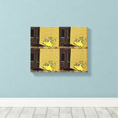 Toile Chat mur de dessin (Insitu (Plancher de Bois))