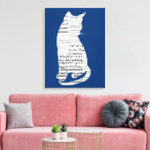 Toile Chat musical (Insitu(Salon))
