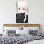 Toile Chat Noir (Insitu(Chambre))