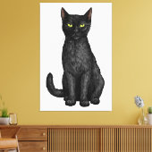 Toile chat noir (Insitu(Salon))