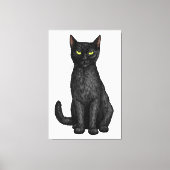 Toile chat noir (Recto)