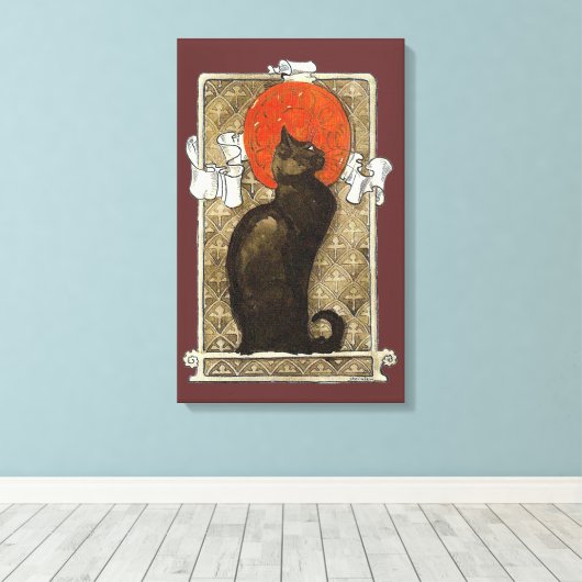 Toile Chat noir, Alexandre Steinlen (Insitu (Plancher de Bois))