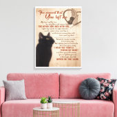 Toile Chat Noir Au Moment Où Tu M'As Laissé (Insitu(Salon))