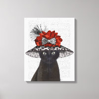 Chat noir avec Casquette fabuleux 2