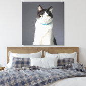 Toile Chat noir et blanc (Insitu(Chambre))