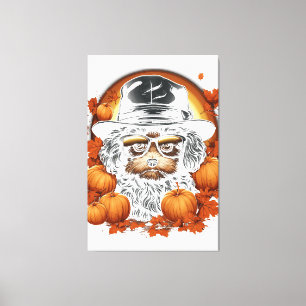 Toile Chat noir Halloween Amoureux de les chats Starry N