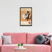 Toile Chat noir jouant Banjo, artiste inconnu (Insitu(Salon))