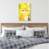 Toile Chat orange dans le jardin (Insitu(Chambre))