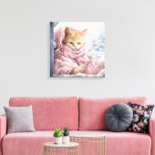 Toile Chat Orange En Tailles Dans Une Fenêtre (Insitu(Salon))