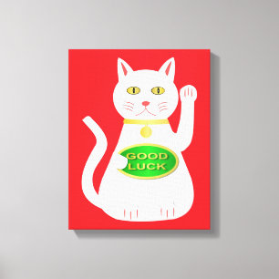 Toile Chat Oriental Lucky