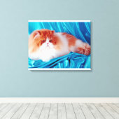 Toile Chat perse (Insitu (Plancher de Bois))