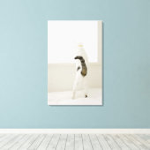 Toile Chat regardant par la fenêtre, vue arrière (Insitu (Plancher de Bois))