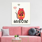 Toile Chat rouge mignon (Insitu(Salon))