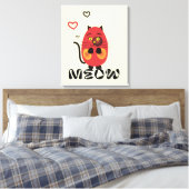 Toile Chat rouge mignon (Insitu(Chambre))