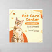 TOILE CHAT ROYAL DANS UN CADRE (Recto)