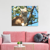 Toile Chat Sahara Dans Une Tonnelle Enveloppée De Cerisi (Insitu(Salon))