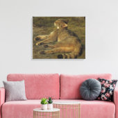 Toile Chat sauvage (par Rosa Bonheur) (Insitu(Salon))
