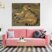 Toile Chat sauvage (par Rosa Bonheur) (Insitu(Salon))
