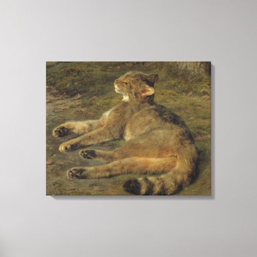 Toile Chat sauvage (par Rosa Bonheur) (Recto)