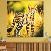 Toile Chat Serval De Savannah Africaine (Insitu(Salon))