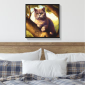 Toile Chat Shorthair (Insitu(Chambre))