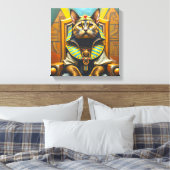 TOILE CHAT SOKOKE-PHARAON 2 (Insitu(Chambre))