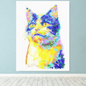 Toile Chat sous le soleil (Insitu (Plancher de Bois))