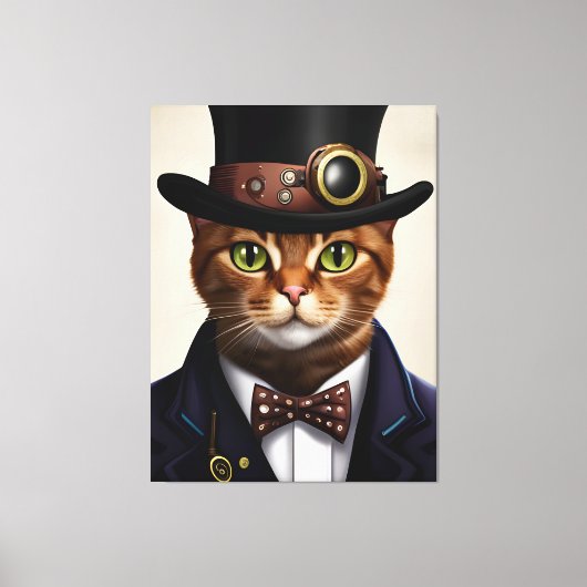 Toile Chat Steampunk (Recto)