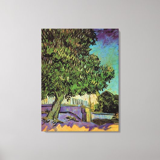 Toile Châtaigniers en fleurs, Vincent van Gogh. (Recto)