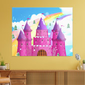 Toile château à queue de fée Rainbow (Insitu(Salon))