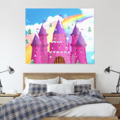 Toile château à queue de fée Rainbow (Insitu(Chambre))