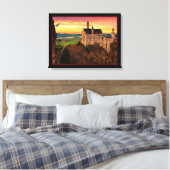 Toile Château Au Coucher Du Soleil (Insitu(Chambre))