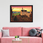 Toile Château Au Coucher Du Soleil (Insitu(Salon))