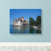 Toile Chateau Chillon, Lac Léman, Canton de Vaud, (Insitu (Plancher de Bois))