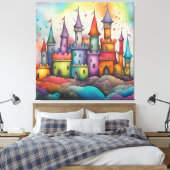 Toile Château coloré (Insitu(Chambre))