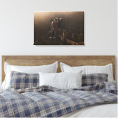 Toile Château de Burg Eltz dans le brouillard matinal (Insitu(Chambre))