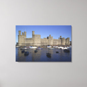 Toile Château de Caernarfon, Gwynedd, Pays de Galles (RF