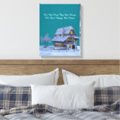Toile Château de campagne en hiver Scène "Happy Home" Ci (Insitu(Chambre))