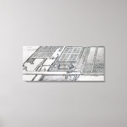 Toile Château de Dampierre, vue sur le domaine, de 'Le (Recto)