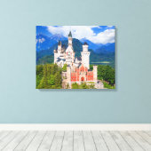 Toile Château de Neuschwanstein Allemagne (Insitu (Plancher de Bois))