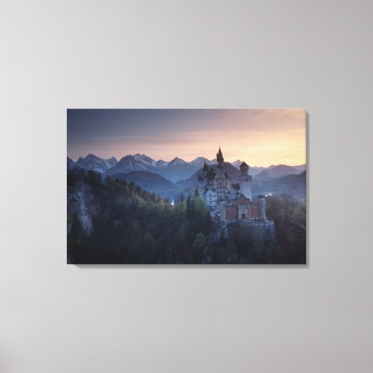 Toile Château de Neuschwanstein, construit fin des année (Recto)