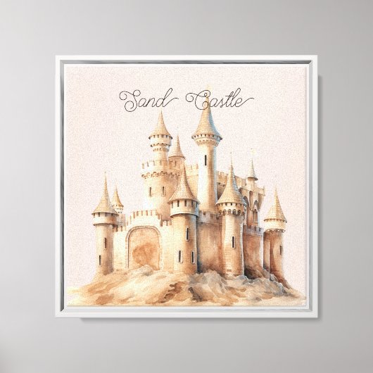 Toile Château de Sable de Crème de Plage (Recto)
