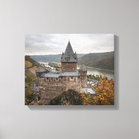 Toile Château de Stahleck Bacharach Allemagne (Recto)