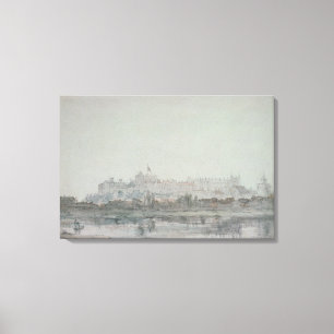 Toile Château de Windsor de la rivière, 19ème siècle