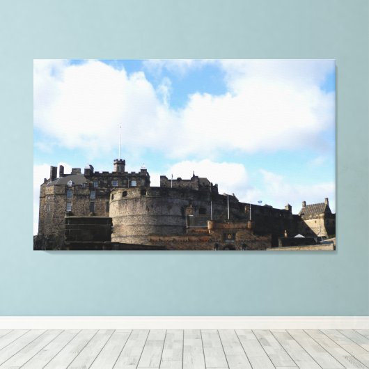 Toile Château d'Édimbourg en Ecosse (Insitu (Plancher de Bois))