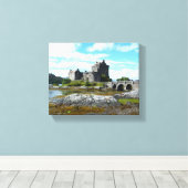 Toile Château d'Eilean Donan (Insitu (Plancher de Bois))