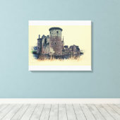 Toile Château écossais de Caeverlock à Dumfries (Insitu (Plancher de Bois))