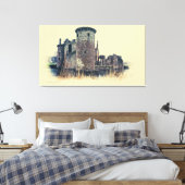 Toile Château écossais de Caeverlock à Dumfries (Insitu(Chambre))